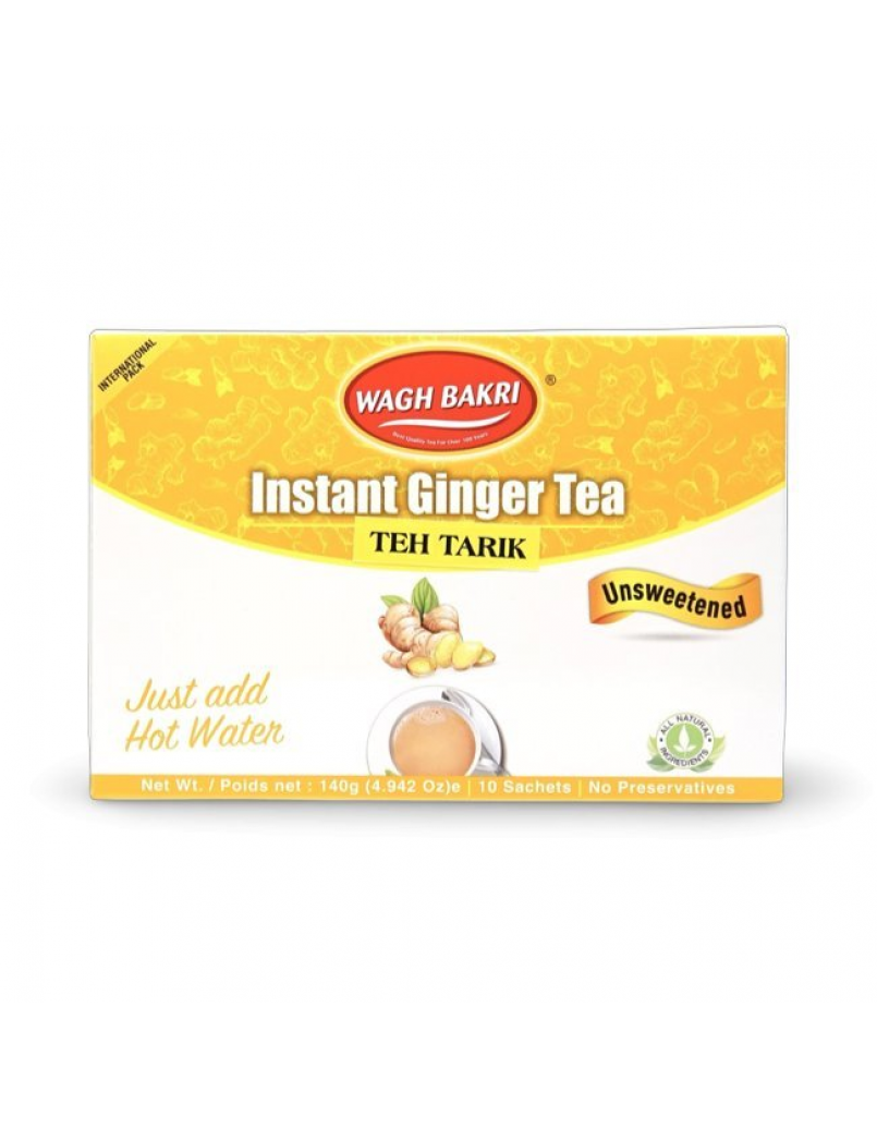 WAGH BAKRI INSTANT UNSWEETENED GINGER TEA 140G* 24s