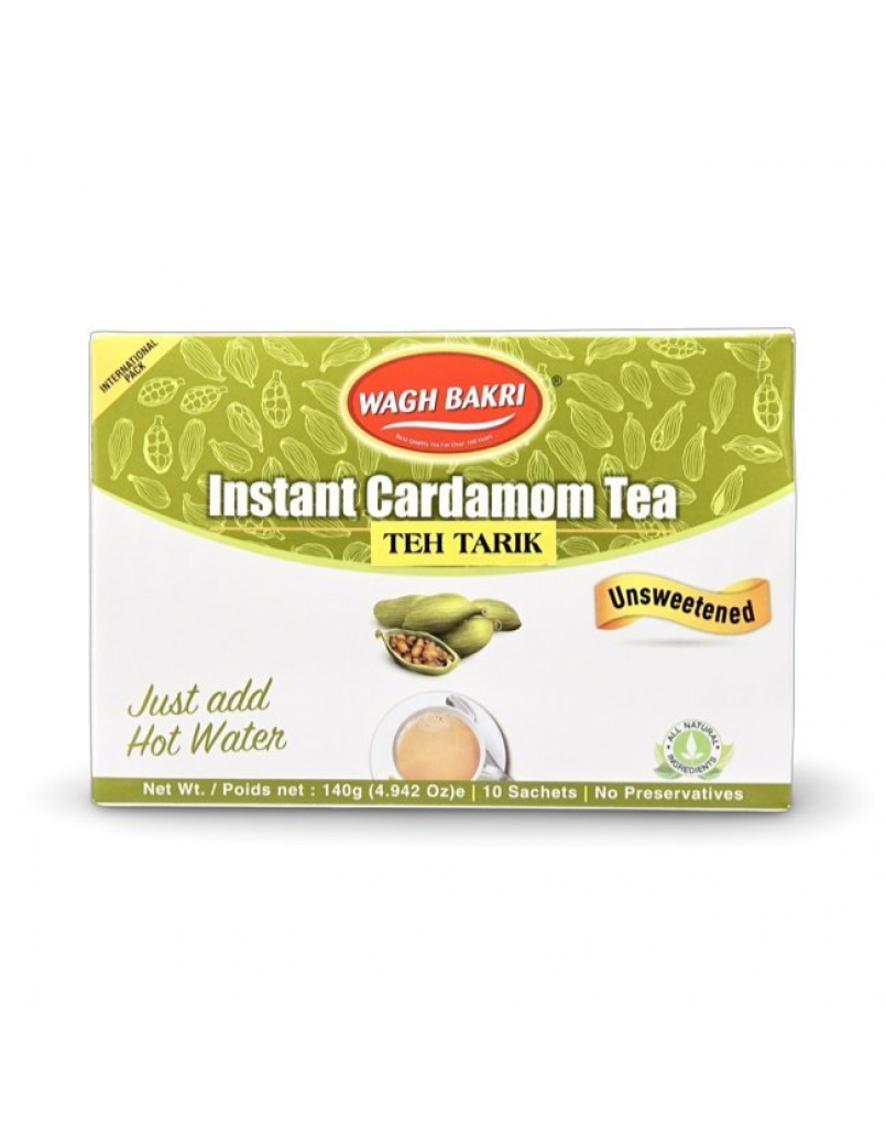 WAGH BAKRI 2 IN 1 INS CARDAMOM UNSWEETENED TEA 140GM* 24s