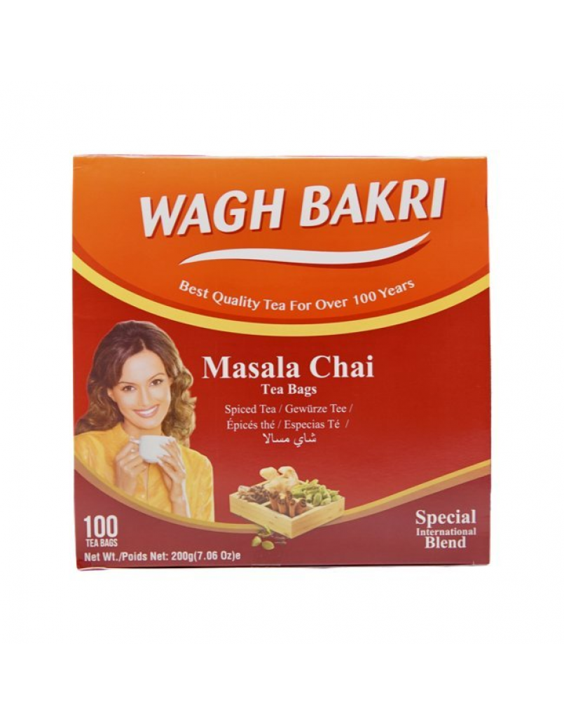 WAGH BAKRI MASALA CHAI TEA 200GM*24s