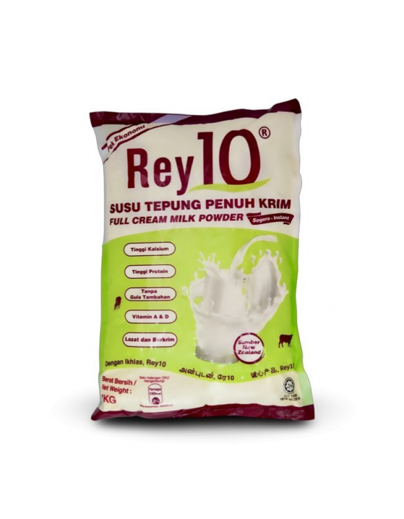 REY 10  FULL CREAM MILK POWDER 1KG
