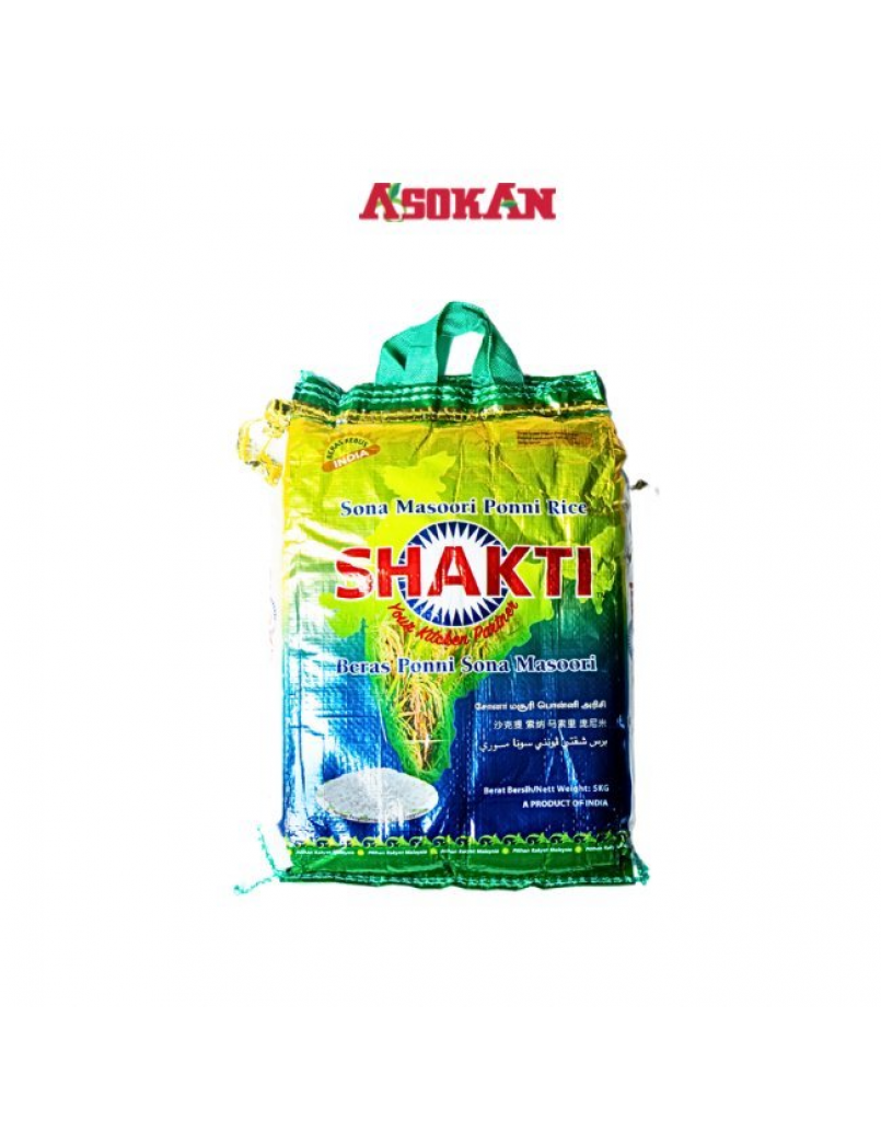 SHAKTI SONA MASOORI PONNI RICE 5KG