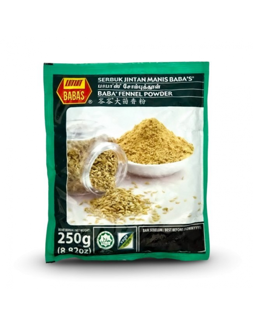 BABAS FENNEL POWDER 250G