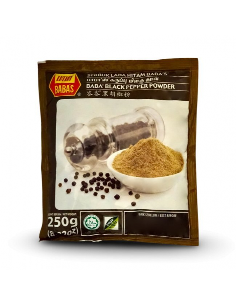 BABAS BLACK PEPPER POWDER 250GM