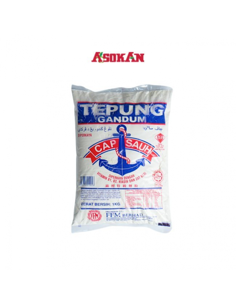TEPUNG GANDUM CAP SAUH 1KG